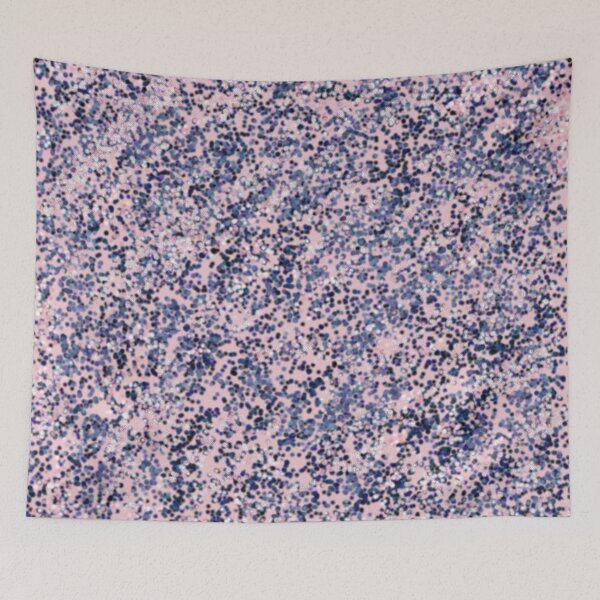 Item preview, Pink and Blue Dots on a Blush Pink Background designed and sold by thesnowwhyte.