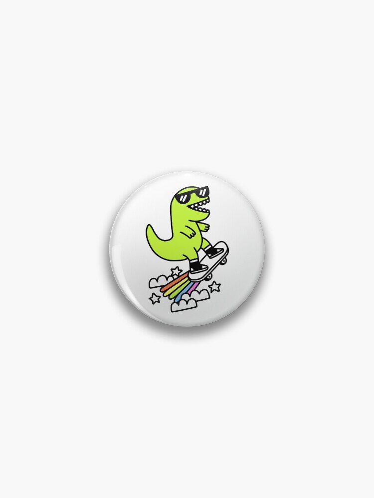 Thumbnail 1 of 3, Pin, Rad Rex designed and sold by obinsun.