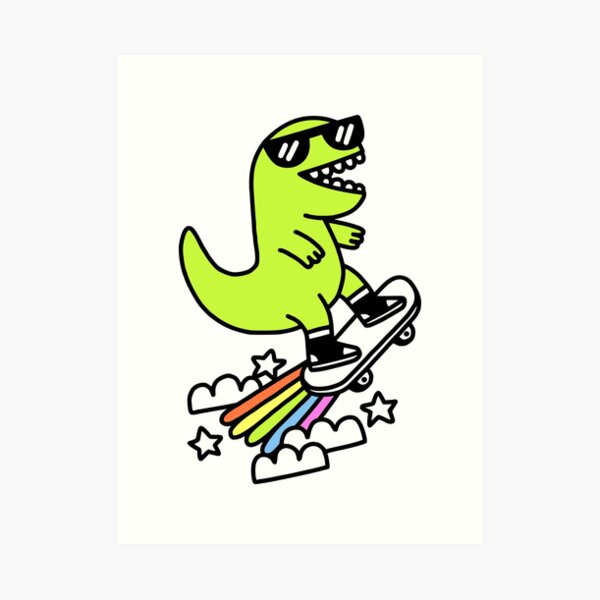 Rad Rex Art Print
