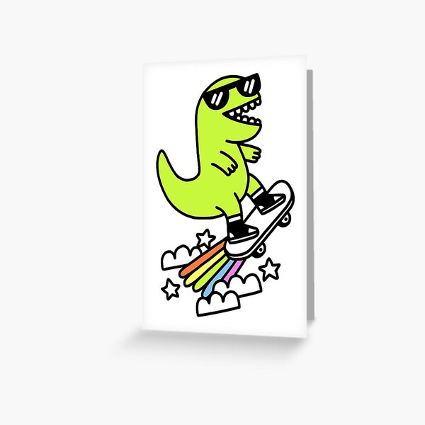 Rad Rex Greeting Card