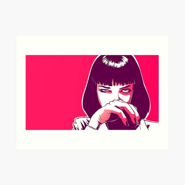 Mia Wallace Pulp Fiction Art Print