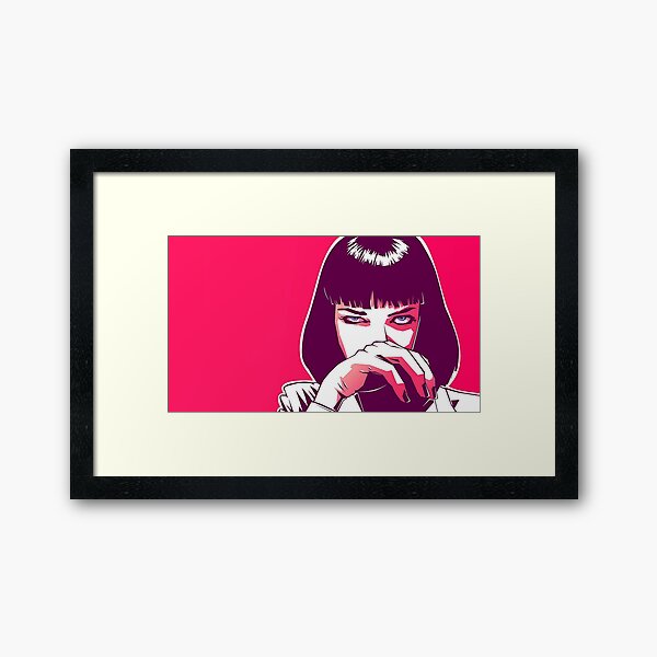 Mia Wallace Pulp Fiction Gerahmter Kunstdruck