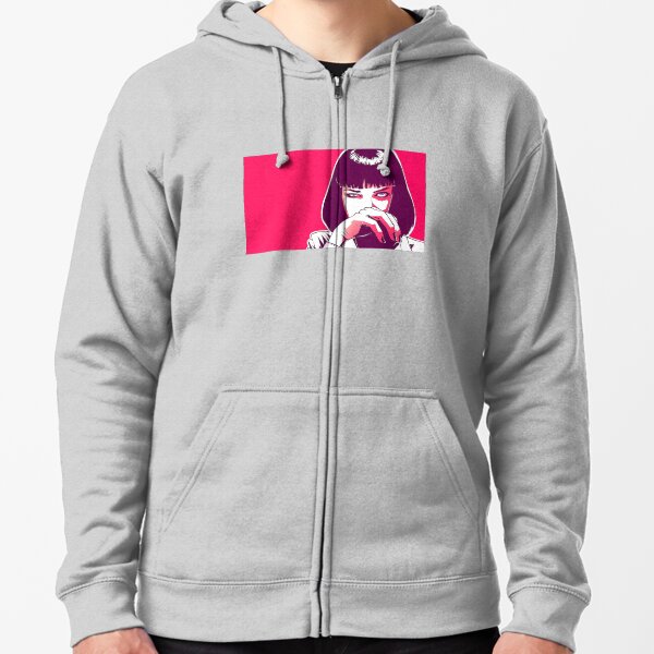 Mia Wallace Pulp Fiction Sudadera con capucha y cremallera