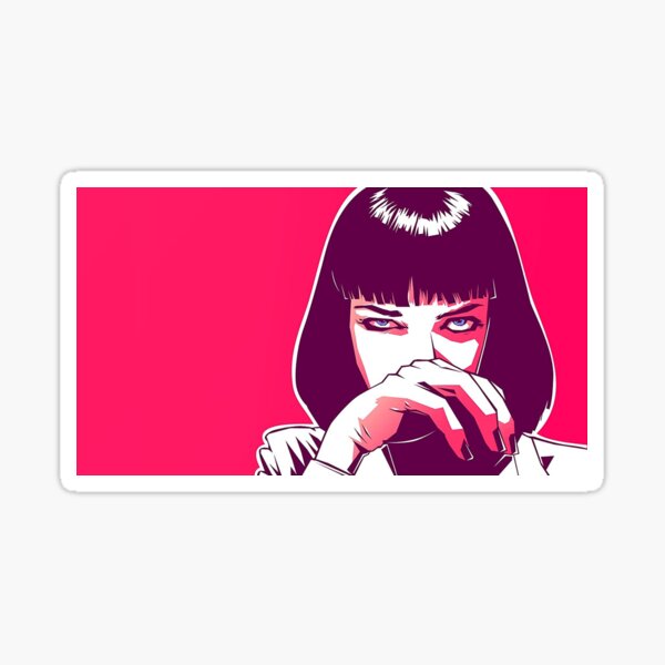 Mia Wallace Pulp Fiction Sticker
