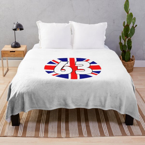 Item preview, UK flag with number 63 - sixty three designed and sold by AllShirts21.