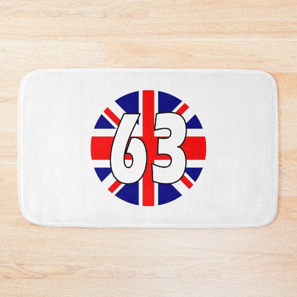 Item preview, UK flag with number 63 - sixty three designed and sold by AllShirts21.