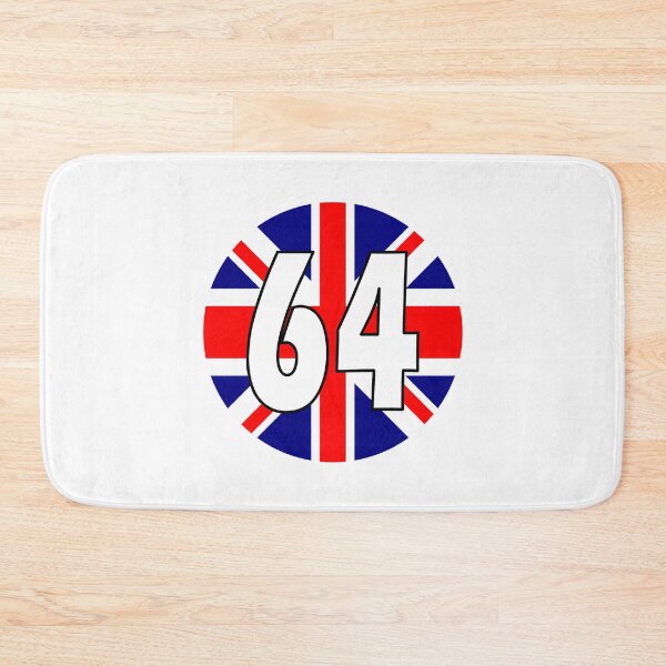 Item preview, UK flag with number 64 - sixty four designed and sold by AllShirts21.