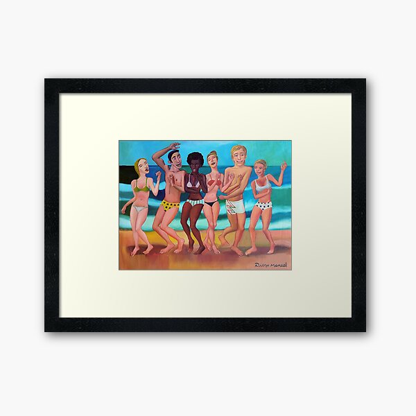 Vista previa del artículo con la obra «Fiesta en la playa», diseñado y vendido por Diego Manuel Rodriguez.