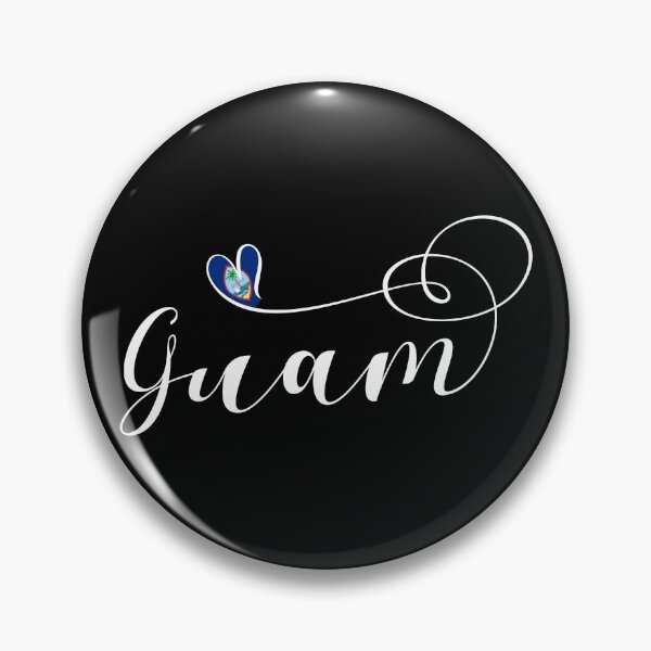 Item preview, Guam Flag Heart, Guåhån designed and sold by Celticana.