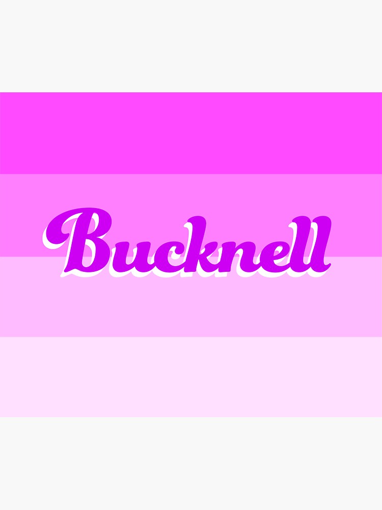 Bucknell Sticker By Phoebes Designs Redbubble