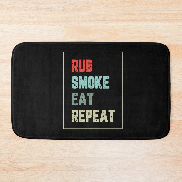 Item preview, Rub Smoke Eat Repeat BBQ designed and sold by AndApArt.