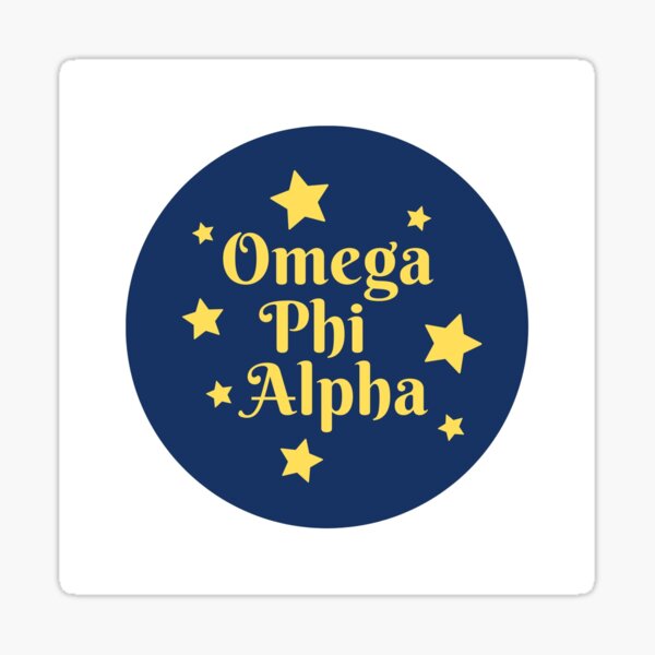 Omega Phi Alpha Stars Sticker