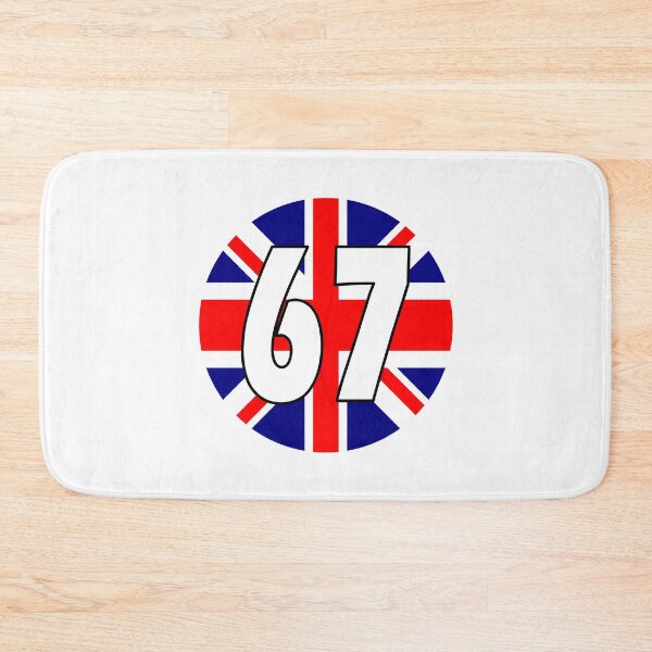 Item preview, UK flag with number 67 - sixty seven designed and sold by AllShirts21.