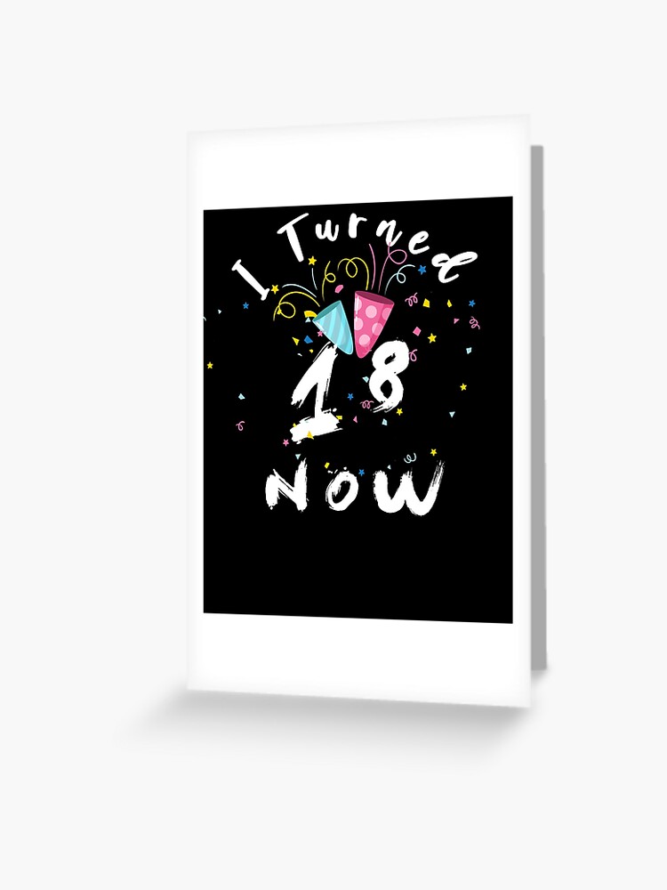 Carte De Vœux Joyeux Anniversaire De 18 Ans Idee De Cadeau De Famille Mignonne Pour Fils Fille Et Freres Et Sœurs Par Midozr Redbubble
