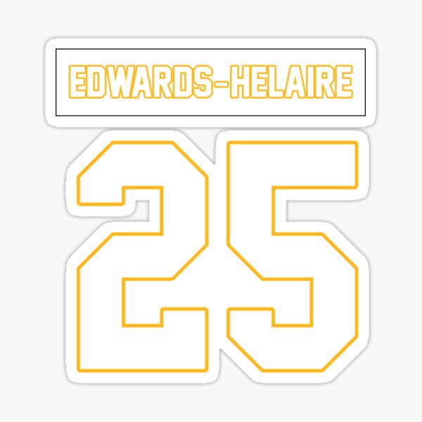 Clyde Edwards-Helaire - Chiefs Jersey Sticker for Sale by GammaGraphics