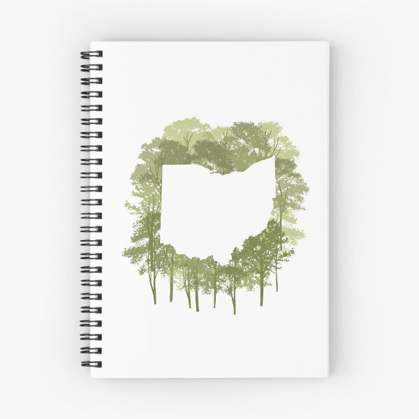 Item preview, Ohio State Map Silhouette - Maple Trees designed and sold by rachelhirst.