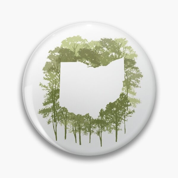 Item preview, Ohio State Map Silhouette - Maple Trees designed and sold by rachelhirst.