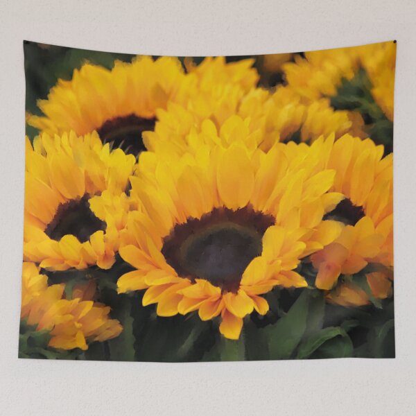 Item preview, Field of Yellow Sunflowers designed and sold by thesnowwhyte.