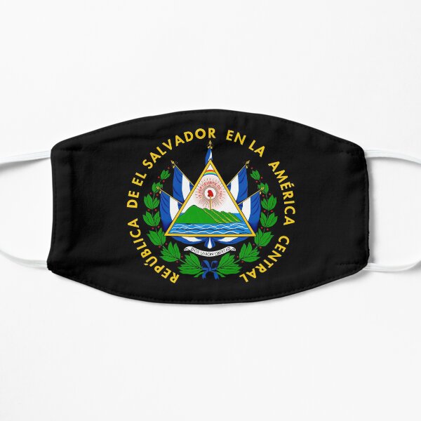 Escudo de armas de el salvador Mascarilla plana