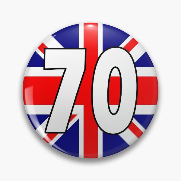 Item preview, UK flag with number 70 - seventy designed and sold by AllShirts21.
