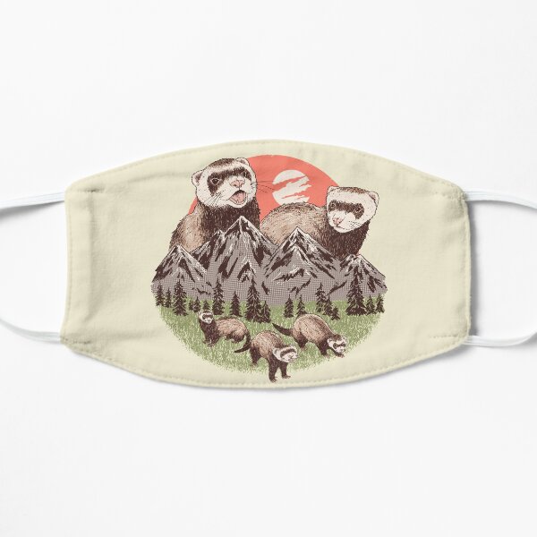 Mountain Ferrets Flat Mask