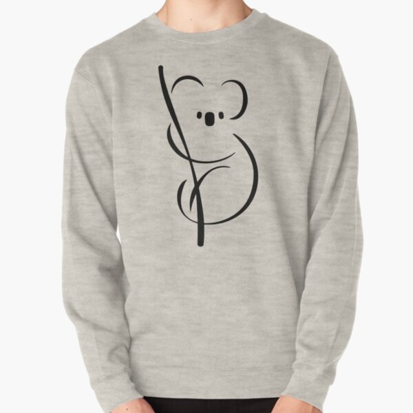 Koala | Minimal Ink Design Pullover Sweatshirt