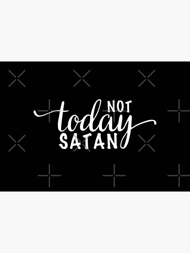 Not today Satan Christian Mask by MalikaBela