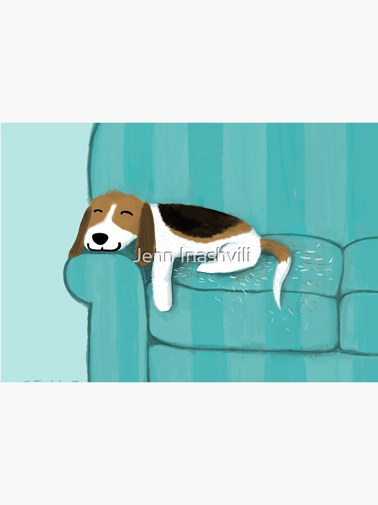 Happy Couch Dog | Cute Beagle by ShortCoffee
