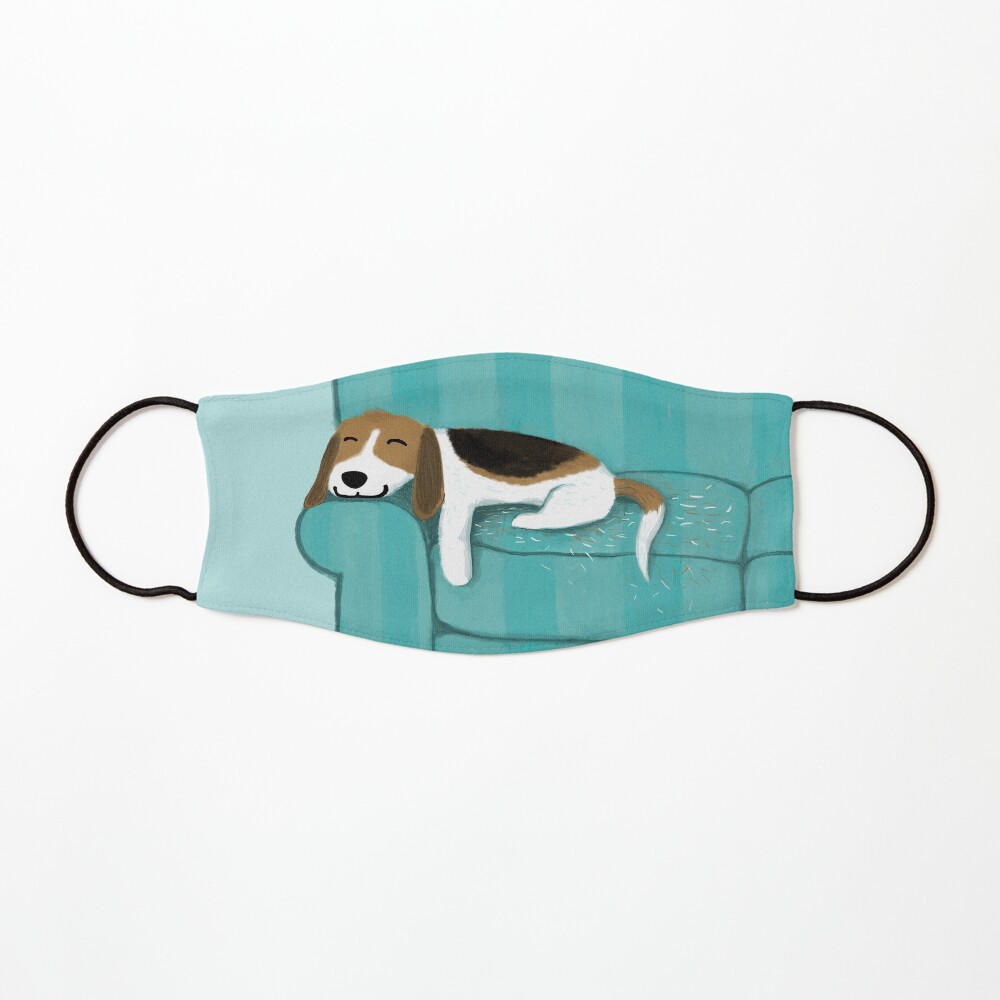 Happy Couch Dog | Cute Beagle Mask