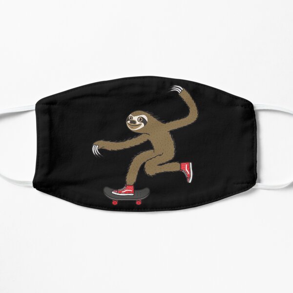 Skater Sloth Flat Mask