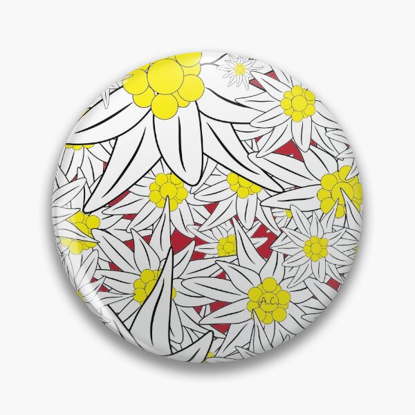Edelweiss pattern Pin