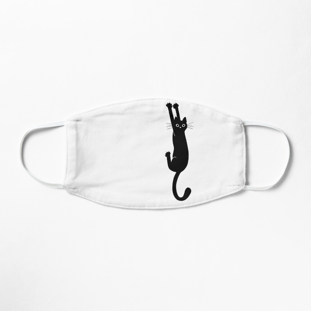 Black Cat Holding On Mask
