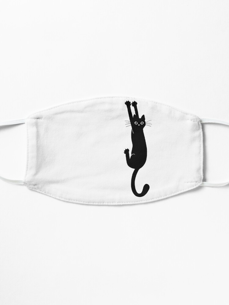 Alternate view of Black Cat Holding On Mask