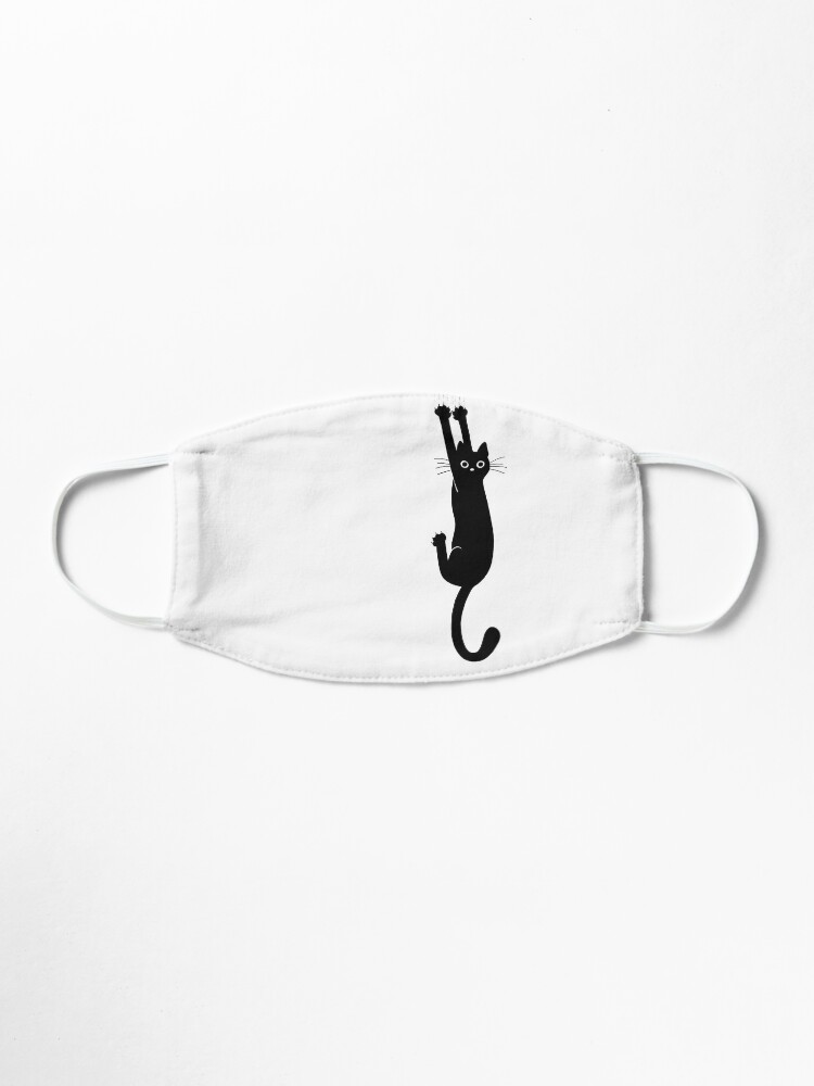 Alternate view of Black Cat Holding On Mask