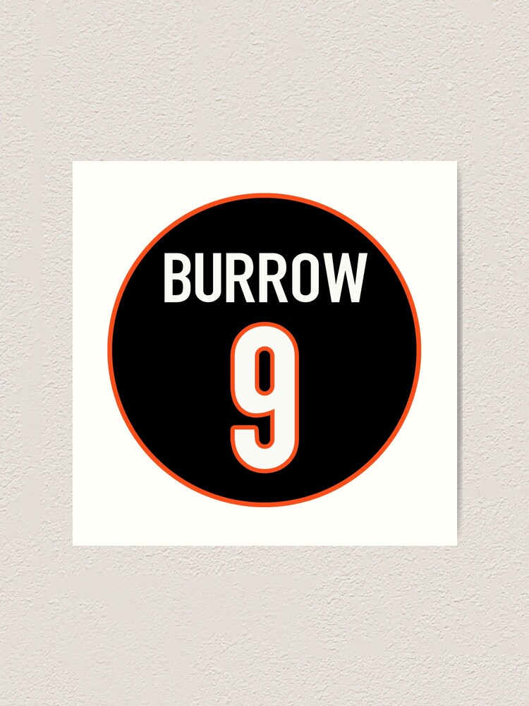 joe burrow number 9 | Art Board Print