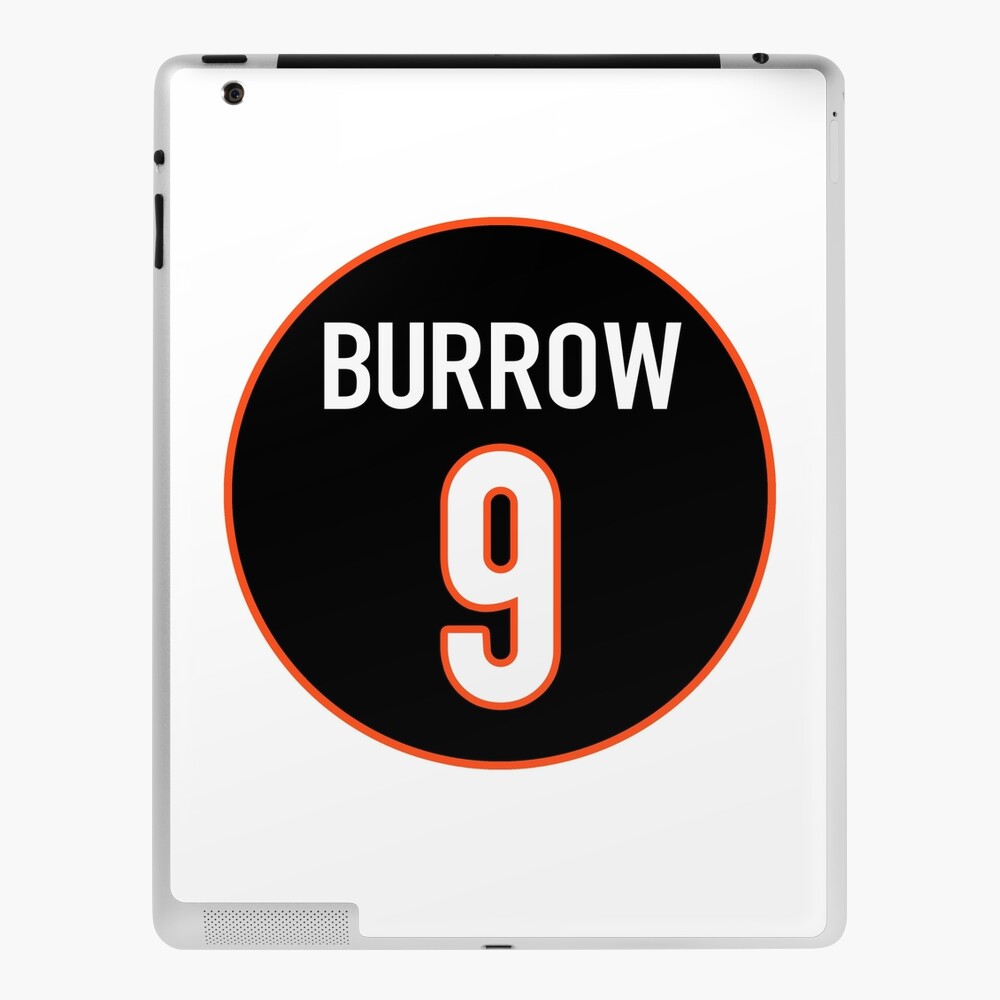 Joe Burrow Orange Bengals Jersey - #9 iPad Case & Skin for Sale by  djstagge