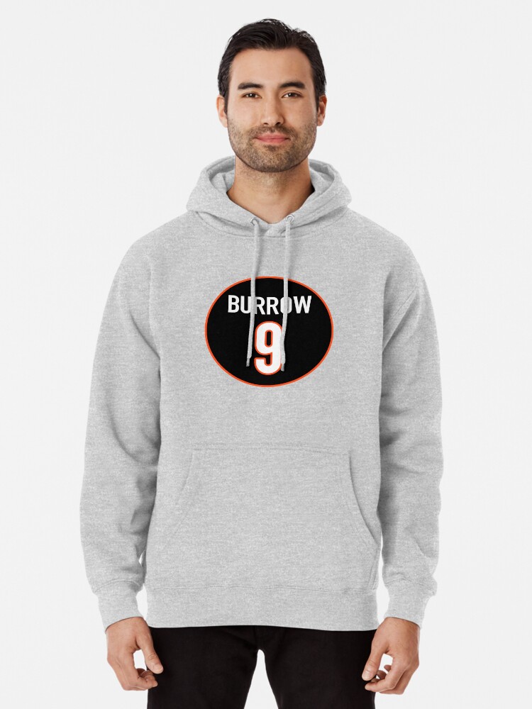 Cincinnati Bengals Sweatshirt Joseph Lee Burrow Number 9 Black