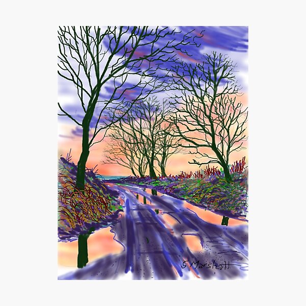 Reflections in Orange Photographic Print
