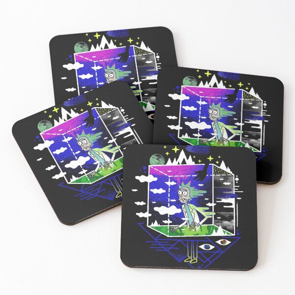 Dimensional Rick Coasters (Set of 4)