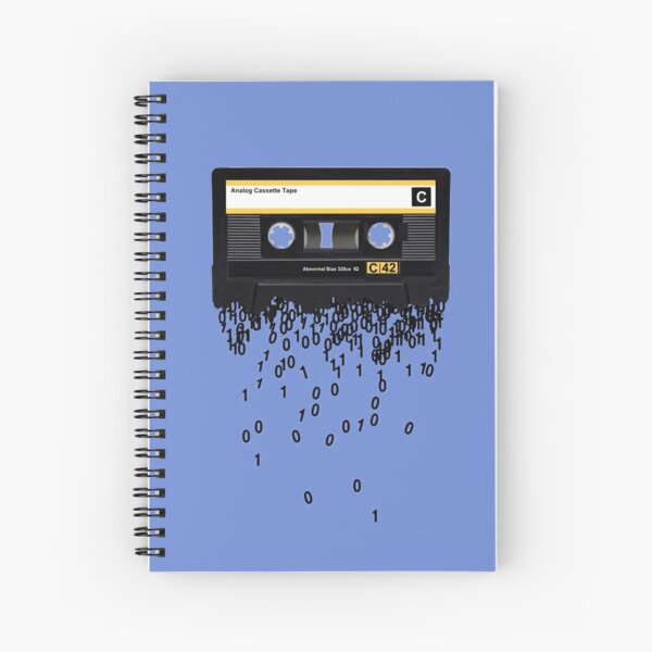 The death of the cassette tape. Spiral Notebook