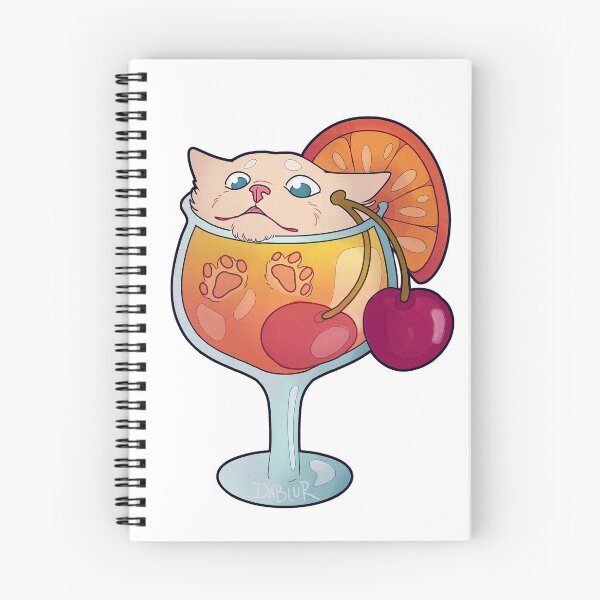 Item preview, Tequila Sunrise Cat Cocktail designed and sold by DablurArt.