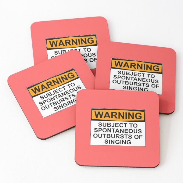 Item preview, WARNING: SUBJECT TO SPONTANEOUS OUTBURSTS OF SINGING designed and sold by Rob Price.