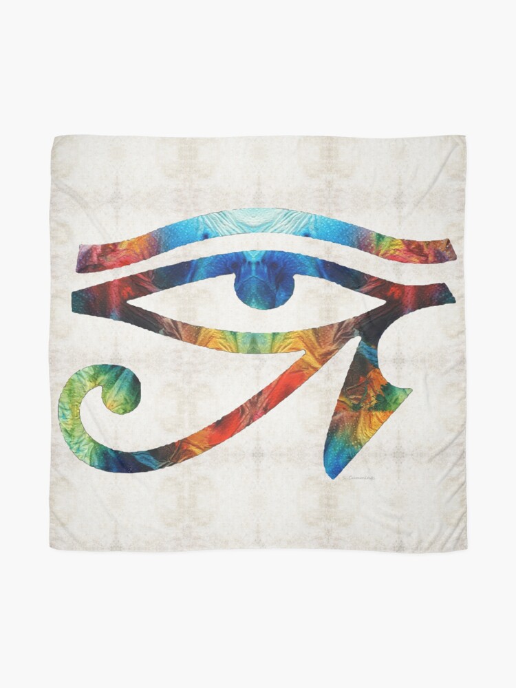 Alternate view of Eye of Horus - By Sharon Cummings Scarf