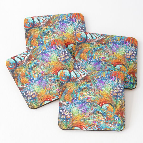 Item preview, Colorful Iguana Art - Tropical Two - Sharon Cummings designed and sold by Sharon Cummings Art.