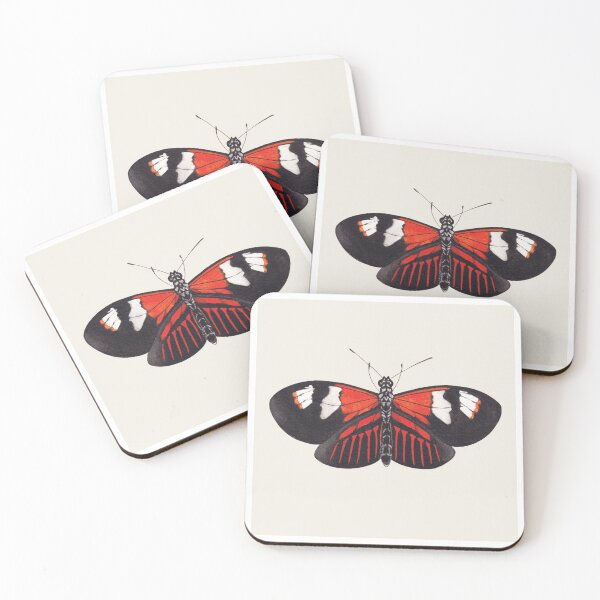 Item preview, Postman butterfly (Heliconius melpomene) designed and sold by WhileIWonder.