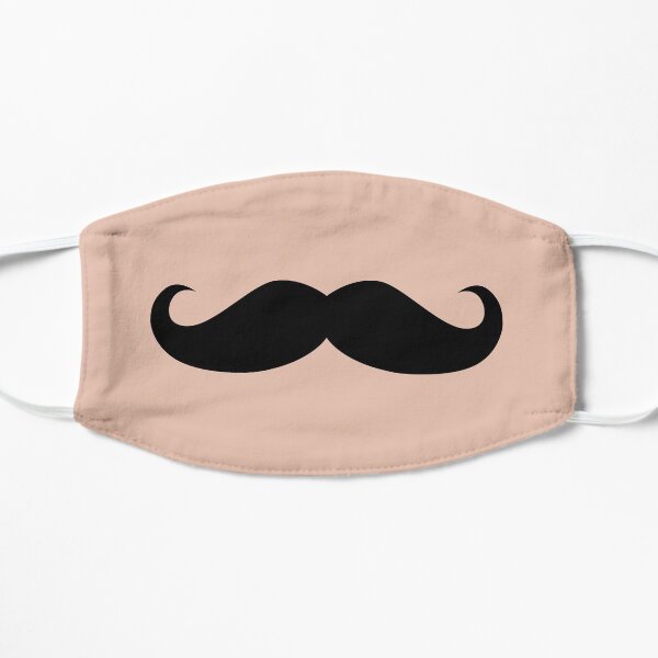 Funny Mustache Flat Mask