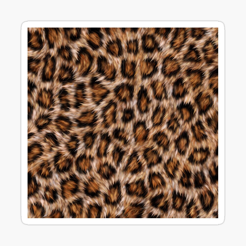 leopard print fur