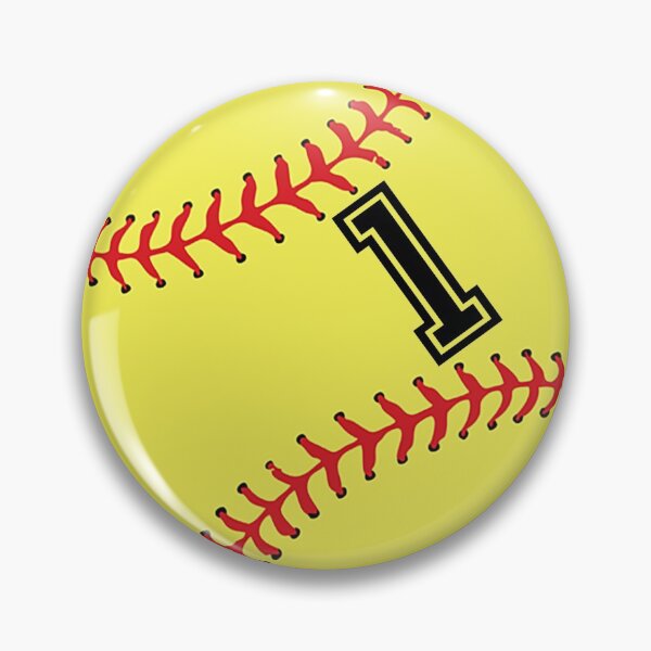 Item preview, Softball Player Jersey No 1 Back Number #1 Ball Sport Sticker Gift designed and sold by theshirtinator.