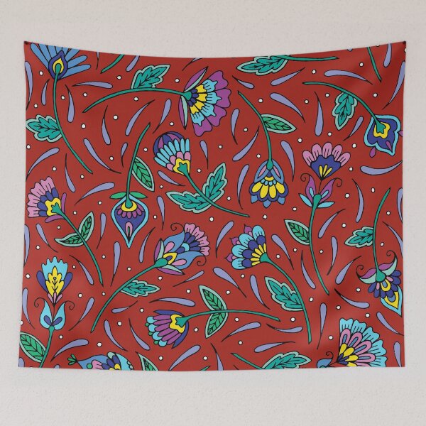 Item preview, Red Botanicals || Flowers || Garden || Nature designed and sold by Hilary Leslie.