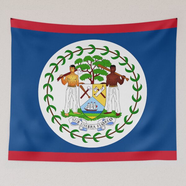Item preview, Belize flag  designed and sold by flagshop.